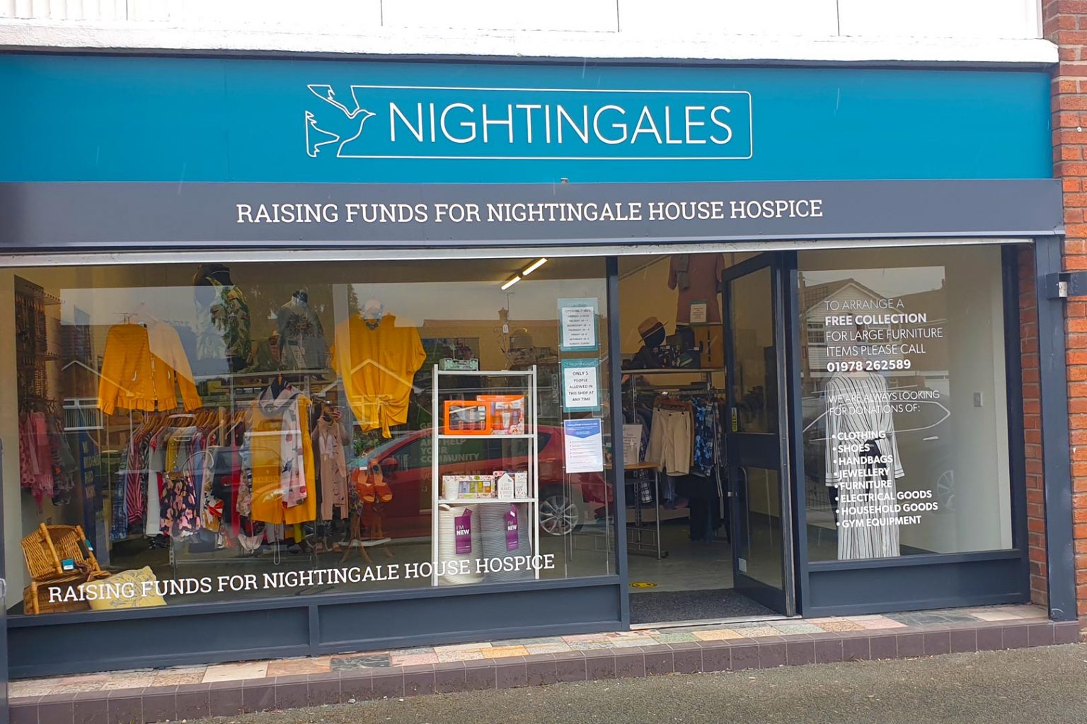 New Nightingale House Hospice charity shop opens in Borras