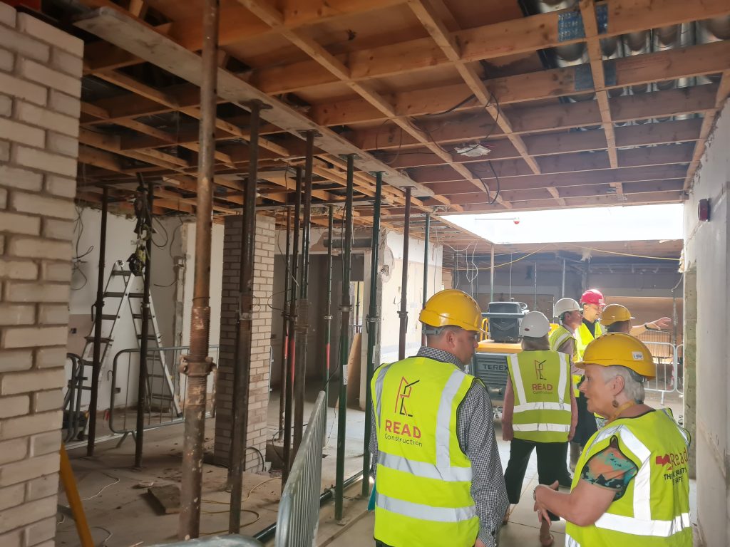 Construction site of Nightingale House Hospice's new Inpatient Unit