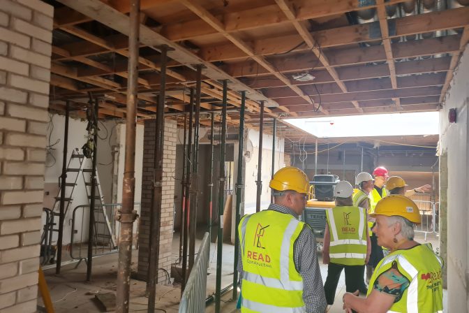 Construction site of Nightingale House Hospice's new Inpatient Unit