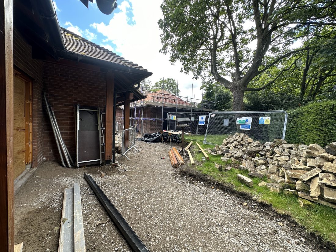 Construction site of the new Inpatient Unit